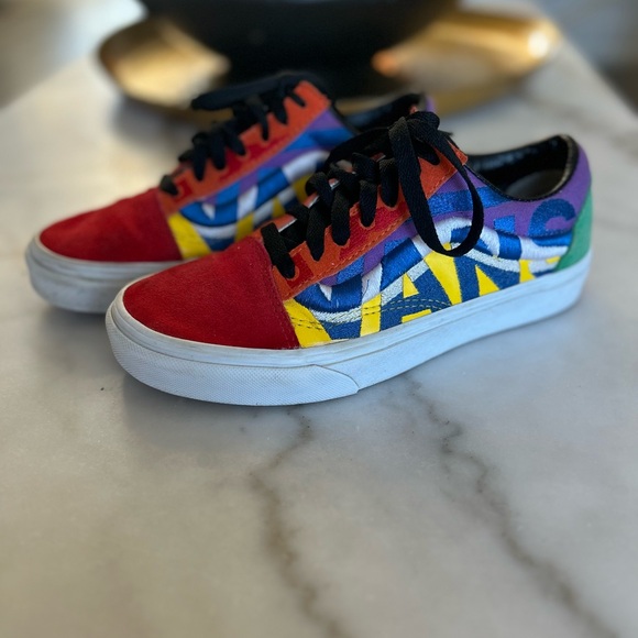 Vans Statement Old Skool Sneakers Women 6.5 Men 5 Classic Low Top Skate Shoes - Picture 2 of 5